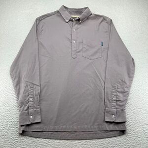 Chubbies Button Shirt Men Size XL Popover Solid Long Sleeve in tents relaxation